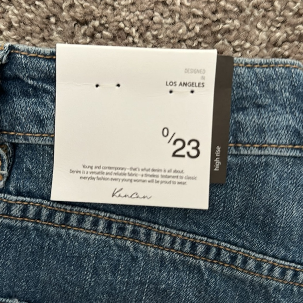 High Rise Denim Shorts - Picture 3 of 4